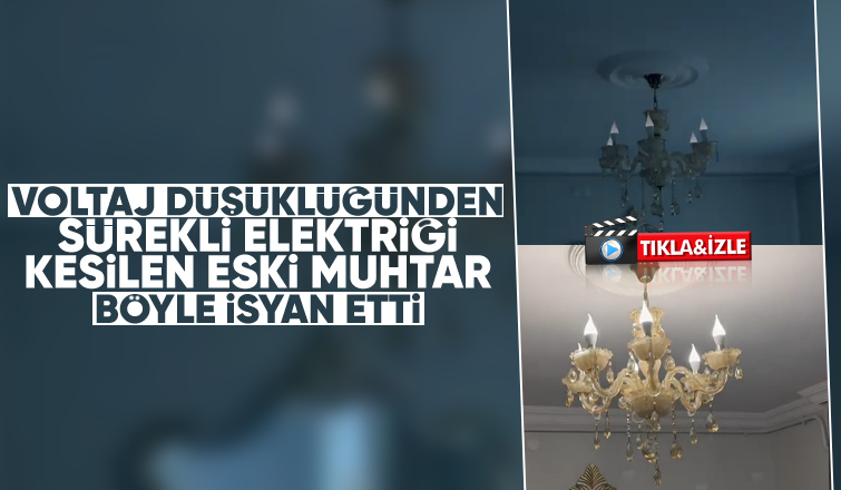 Muhtarın elektrik kesintisi tepkisi