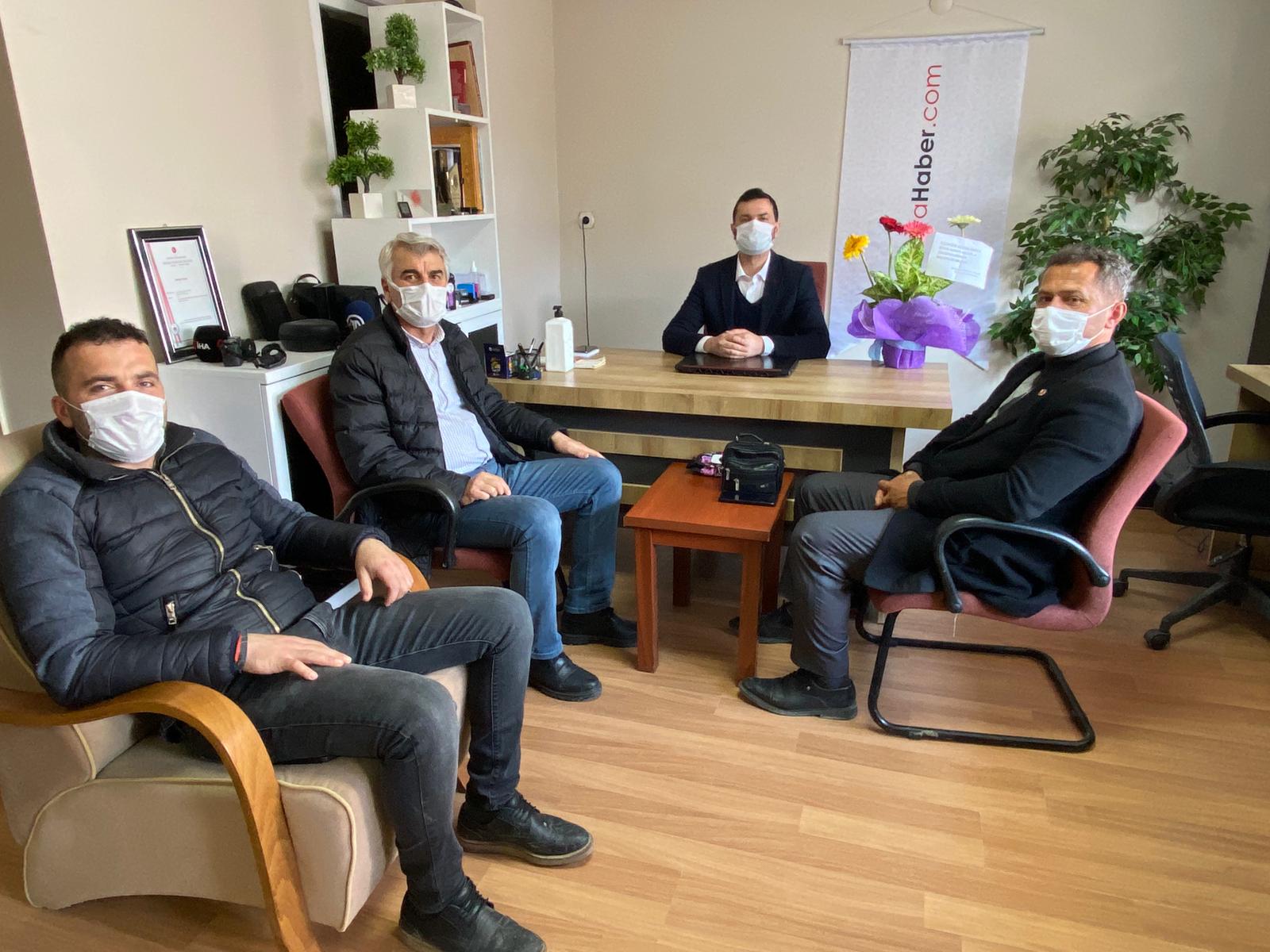 Muhtarlardan Akyazı Haber'e ziyaret