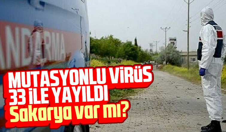 Mutasyon 33 ile yayıldı Sakarya var mı