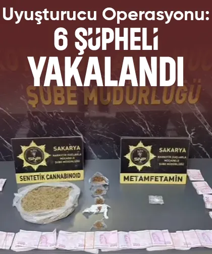 Narkotik operasyonu: 6 gözaltı
