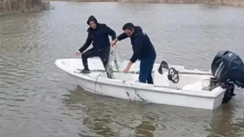Nehir ve göletlerde ağlara el konuldu