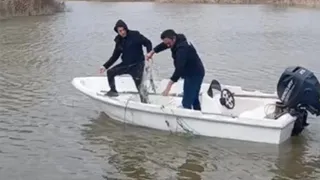 Nehir ve göletlerde ağlara el konuldu