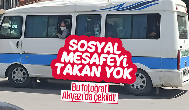 Nerede sosyal mesafe? Tıka basa yolculuk