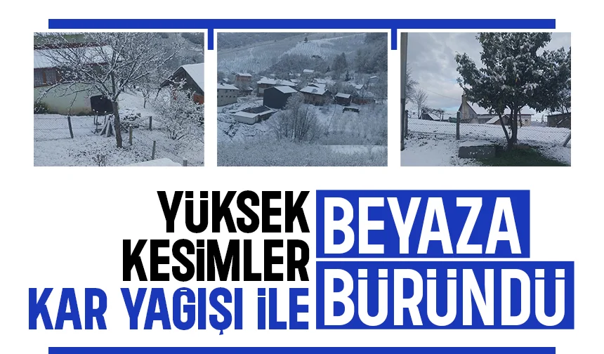 Nisan ayında kar yağdı