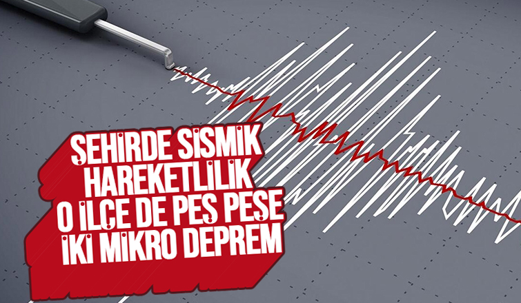 O ilçede mikro depremler