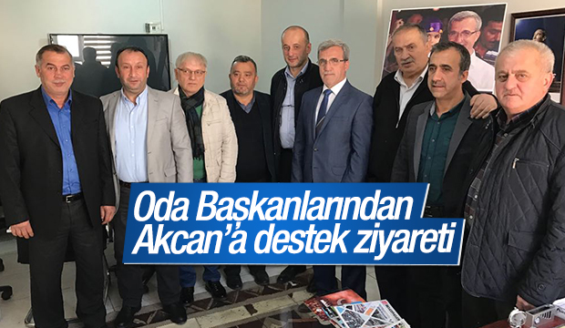 ODA BAŞKANLARINDAN AKCAN A ZİYARET