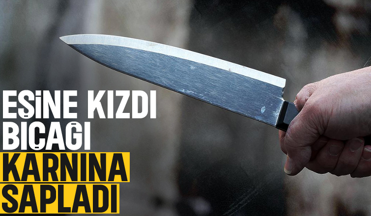 Öfke krizi geçiren adam kendini bıçakladı