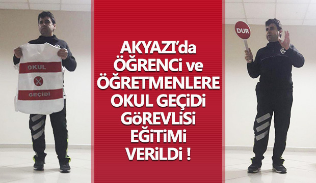 Öğrenci ve öğretmenlere  Okul Geçidi Görevlisi Eğitimi verildi