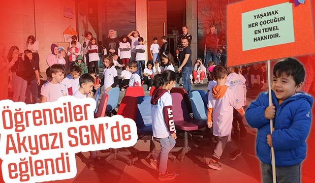 Öğrenciler Akyazı SGM de eğlendi
