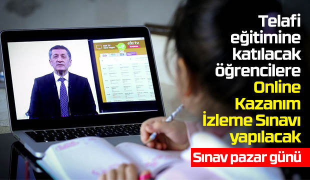 Öğrenciler için pazar günü online sıvan yapılacak