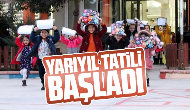 Öğrencilerin yarıyıl tatili başladı