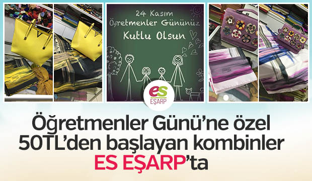 Öğretmenler Gününe Özel Kombinler Es Eşarpta