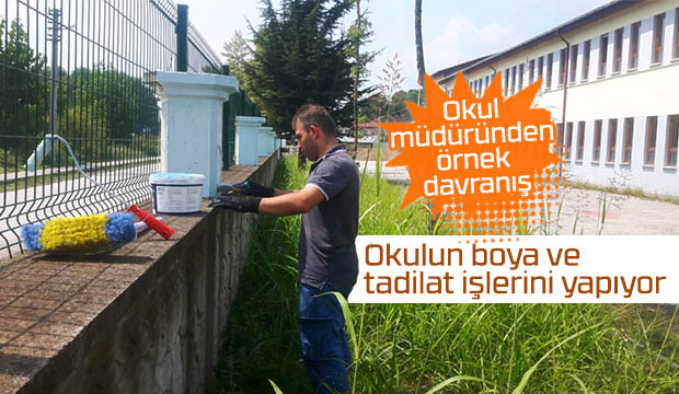 Okul müdüründen örnek davranış