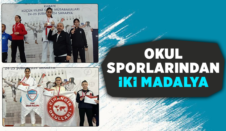 Okul Sporlarında Akyazıya 2 Madalya