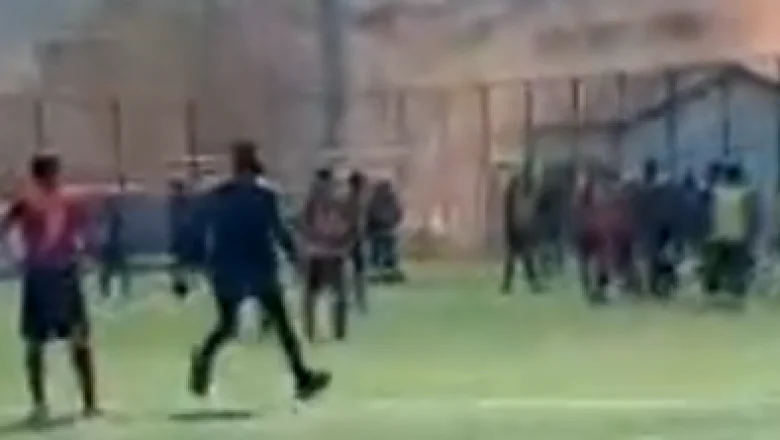 Olaylı maç; maç sonu ortalık karıştı