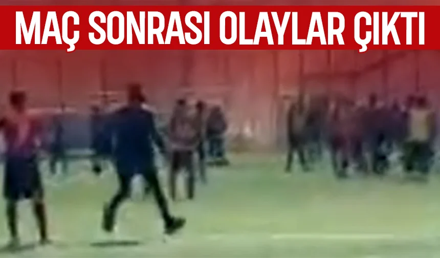 Olaylı maç; maç sonu ortalık karıştı