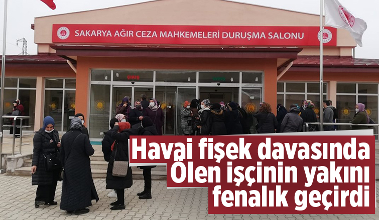 Ölen işçinin yakını fenalık geçirdi