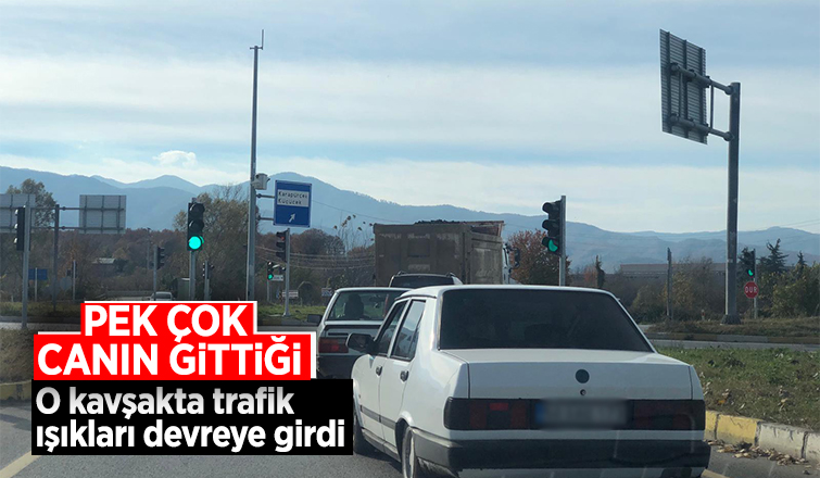 Ölüm kavşağında trafik ışıkları çalışmaya başladı