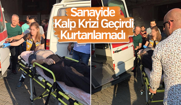 Ölüm sanayide yakaladı