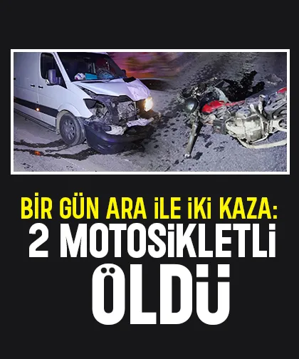 Ölümcül kaza: Motosikletli öldü