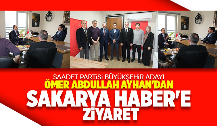 Ömer Abdullah Ayhan ve Aytaç Çakıroğlu Sakarya Haber'i ziyaret etti