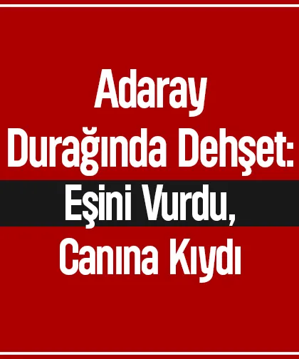 Önce eşini sonra kendini vurdu