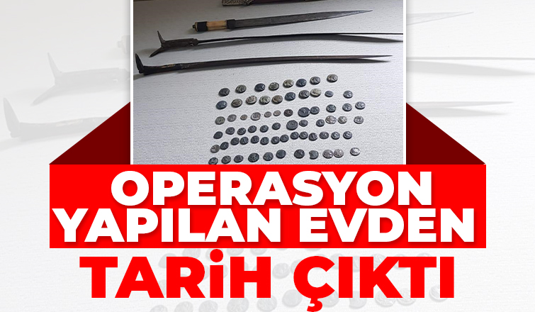 Operasyon yapılan evden tarih çıktı