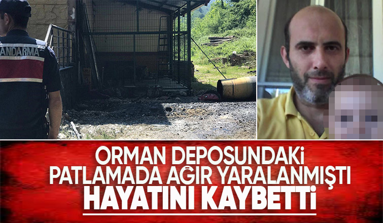 Orman deposundaki patlamadan acı haber