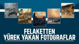 Orman yangını yakıp geçti; Görüntüler yürek yaktı