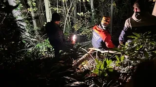 Ormanda düştü, ekipler kurtardı