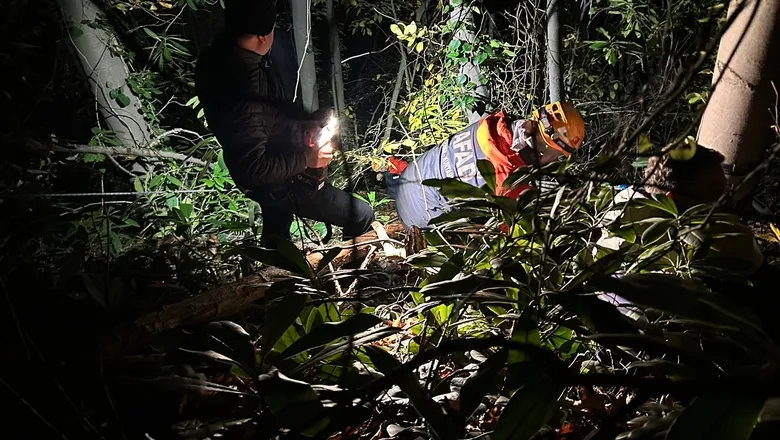 Ormanda düştü, ekipler kurtardı