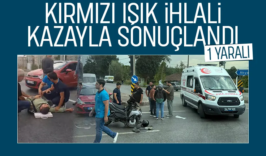 Ormanköy'de motosikletler çarpıştı