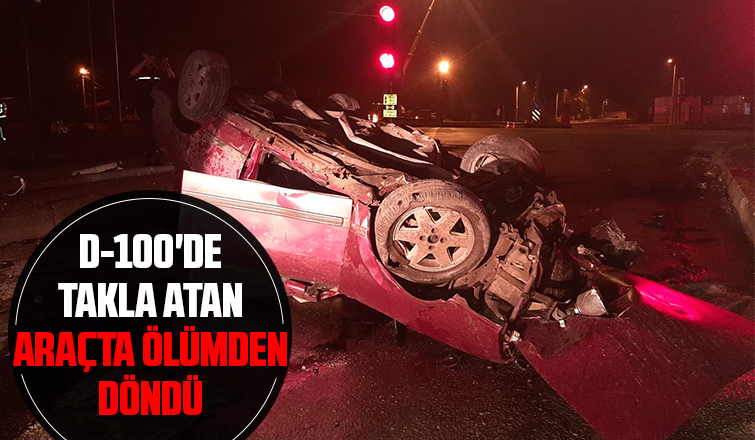 Ormanköy ışıklarında kaza 1 yaralı