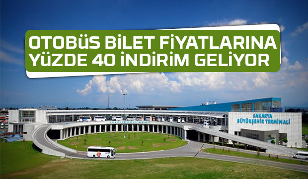 Otobüs biletlerine indirim geliyor