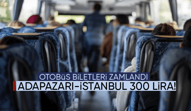 Otobüs biletlerine zam yapıldı
