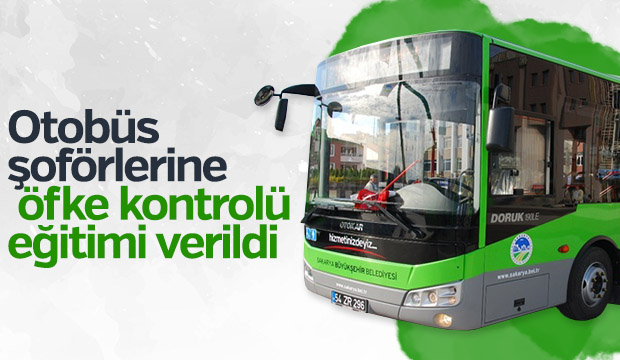 Otobüs şoförlerine öfke kontrolü eğitimi