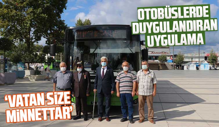 Otobüslerde duygulandıran uygulama