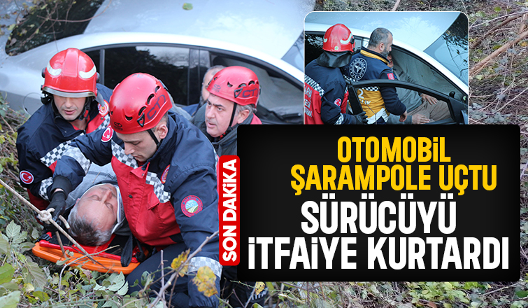 Otomobil dikenliğe uçtu 1 yaralı