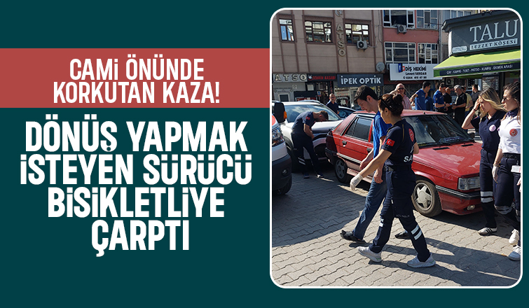 Otomobil ile Bisiklet Çarpıştı: 1 Yaralı