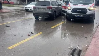 Otomobil ile cip çarpıştı