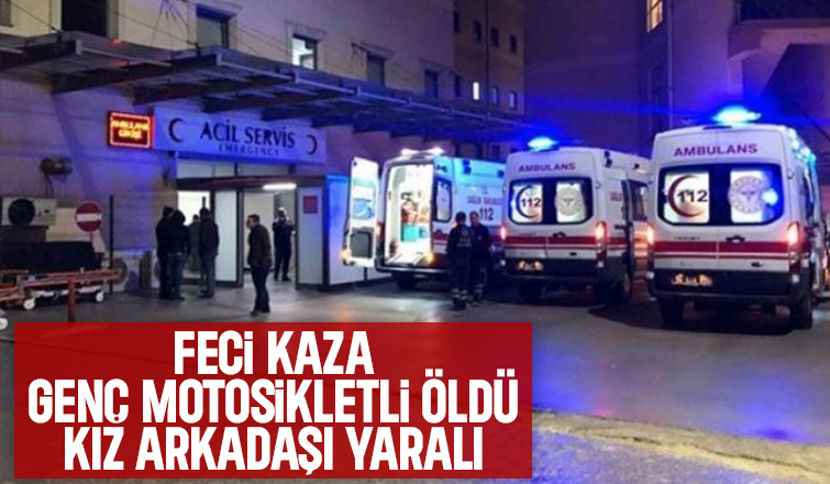 Otomobil ile motosiklet çarpıştı: 1 ölü, 1 yaralı