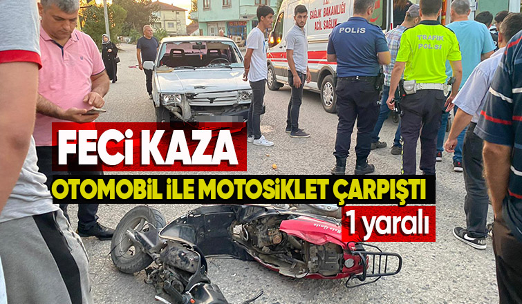 Akyazı'da kaza: 1 kişi yaralandı