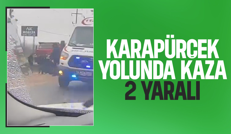 Otomobil kamyona çarptı: 2 yaralı