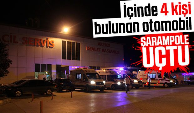 Otomobil şarampole uçtu: 4 yaralı