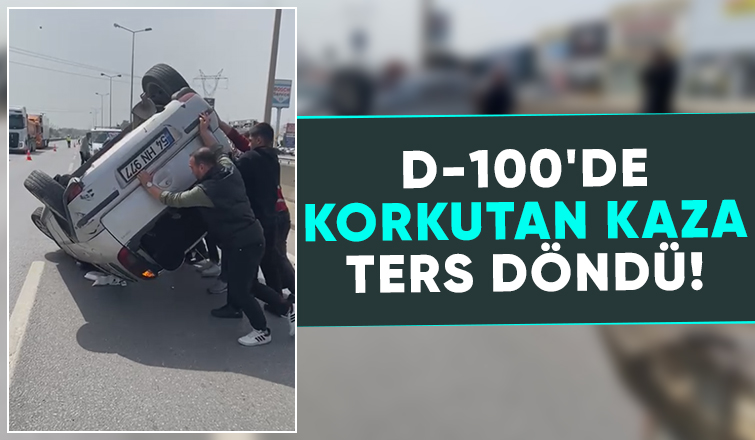 Otomobil takla attı