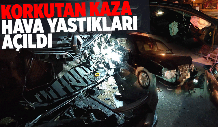 Otomobiller çarpıştı