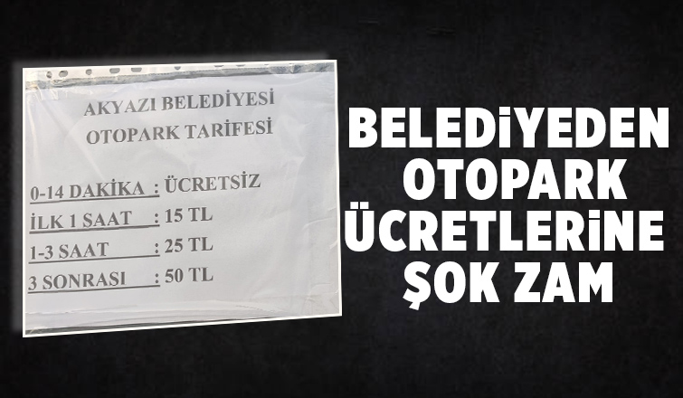 Otopark ücretlerine fahiş zamma tepki
