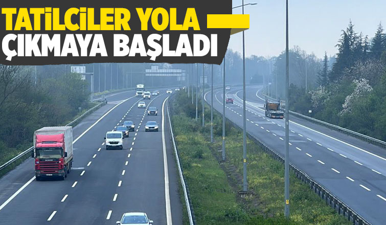 Otoyolda akıcı bayram yoğunluğu başladı