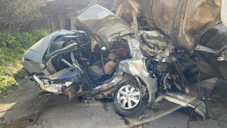 Otoyolda feci kaza: Karı-koca öldü