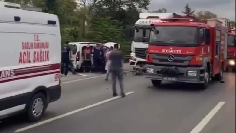 Otoyolda kaza: 3 yaralı